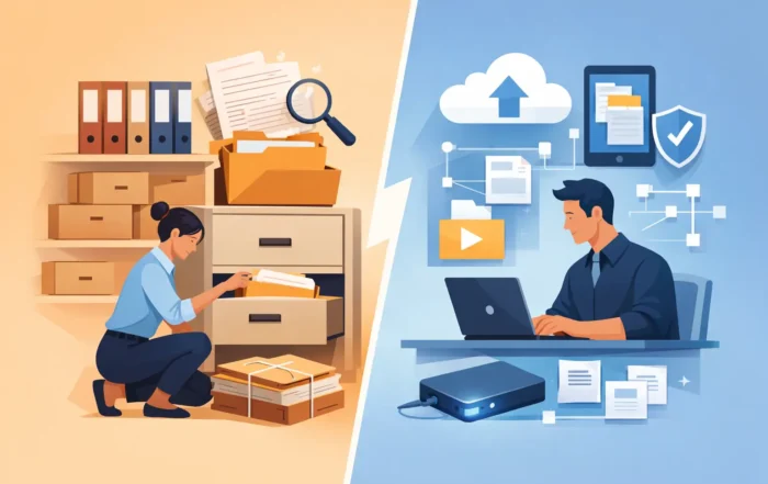 Archivo físico vs digital: qué conviene más